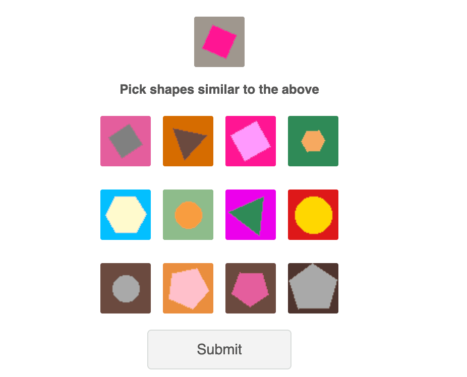 Image-matching CAPTCHA puzzle free FileJoker users must solve before each download starts